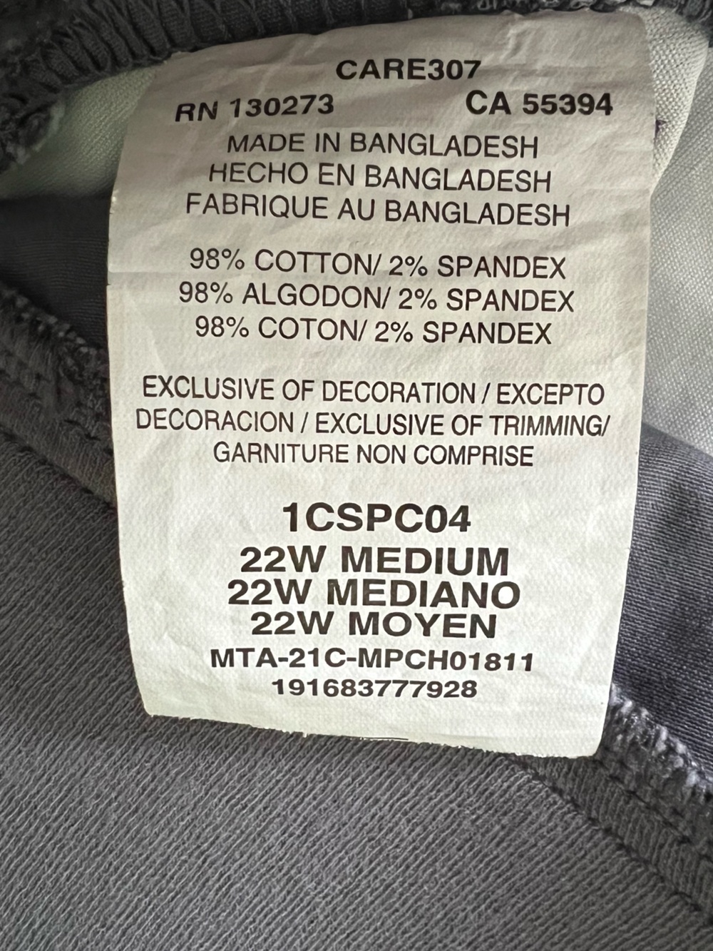 Lee Riders size 22W cotton shorts - Picture 6 of 6